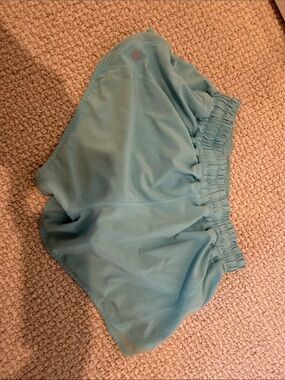 Turquoise lululemon shorts